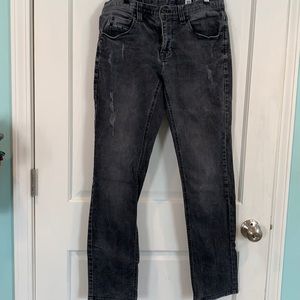 Empyre Men’s Skeleton Skinny Jeans Black W32 L31